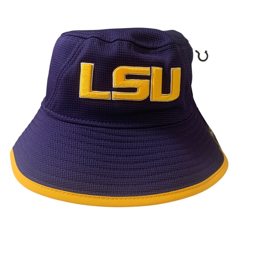 New Era LSU Tigers NCAA Game Day Floppy Purple Yellow Bucket Hat Cap OSFM